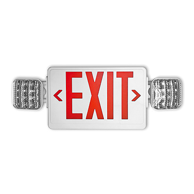 LED Exit & Emergency Thermoplastic Combo