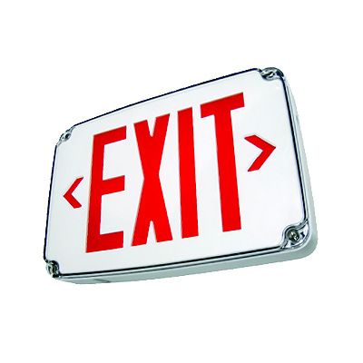 Compact Wet Location Polycarbonate Exit Sign