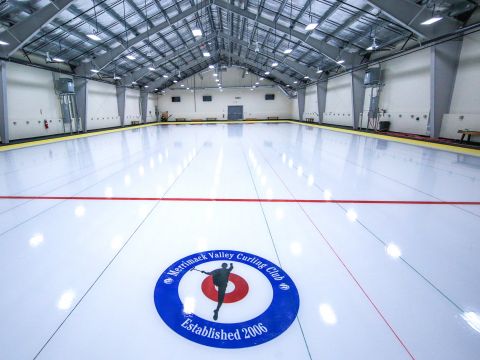 high bay lighting at an ice rink