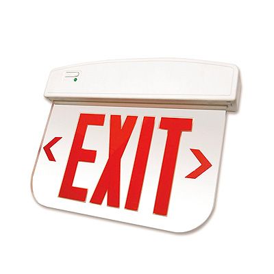 Edgelit Thermoplastic Exit Sign