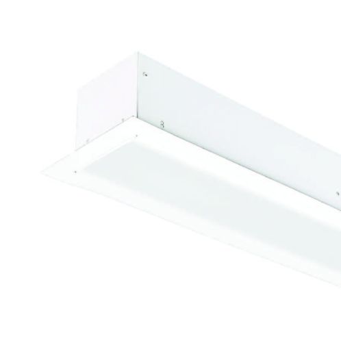 Led recessed flanged mount linear fixture 