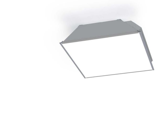 White and gray highbay fixture